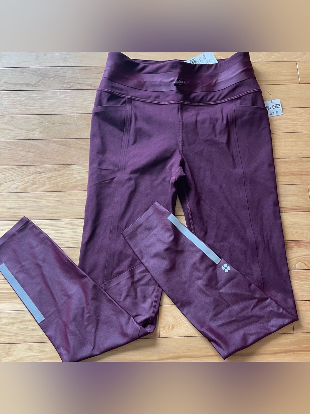 Sweaty Betty Power Mission High Waist Workout Leggings 7/8 Plum Size Small NWT